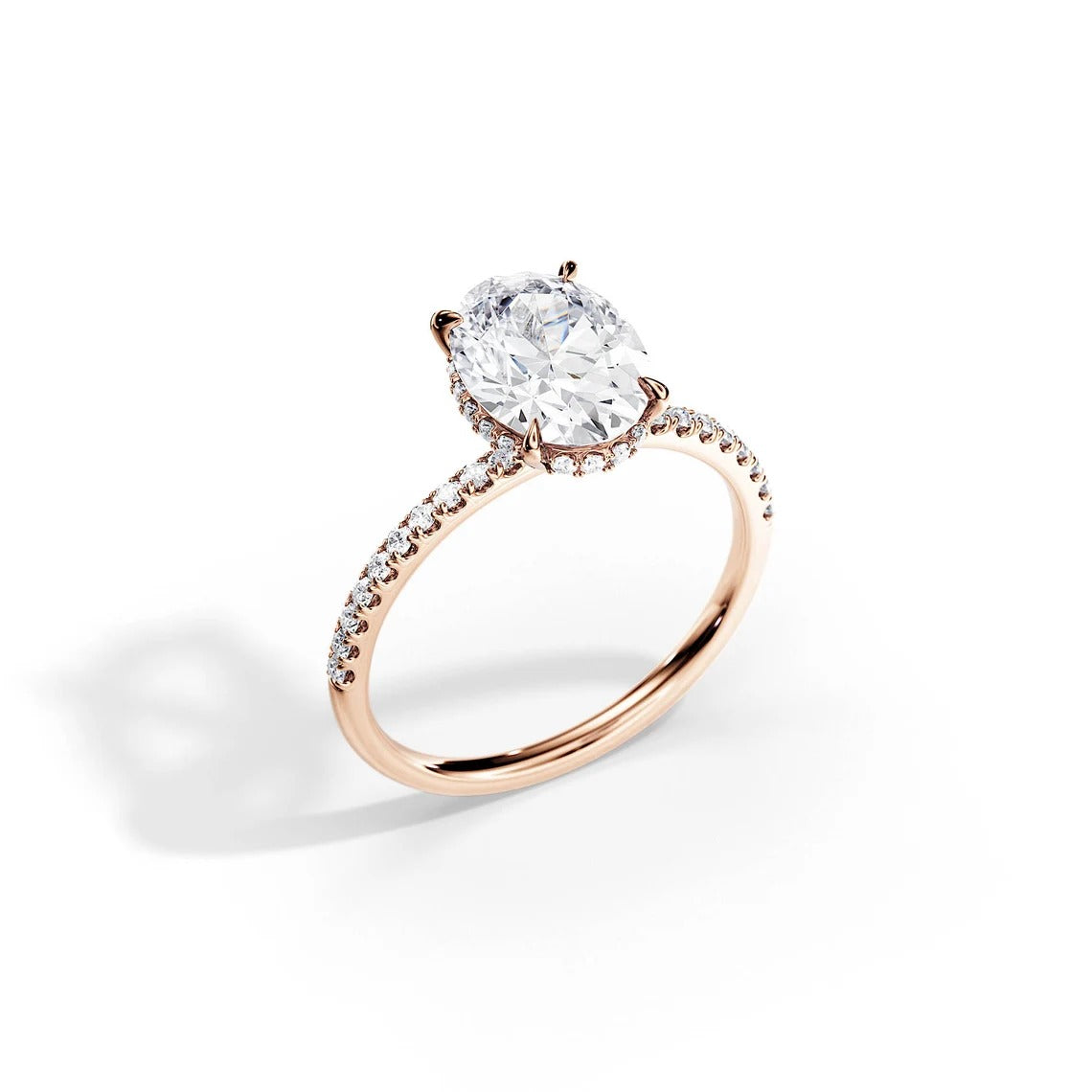 solitair verlovingsring met ovale diamant