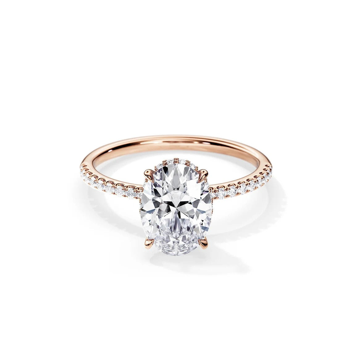 solitair verlovingsring met ovale diamant