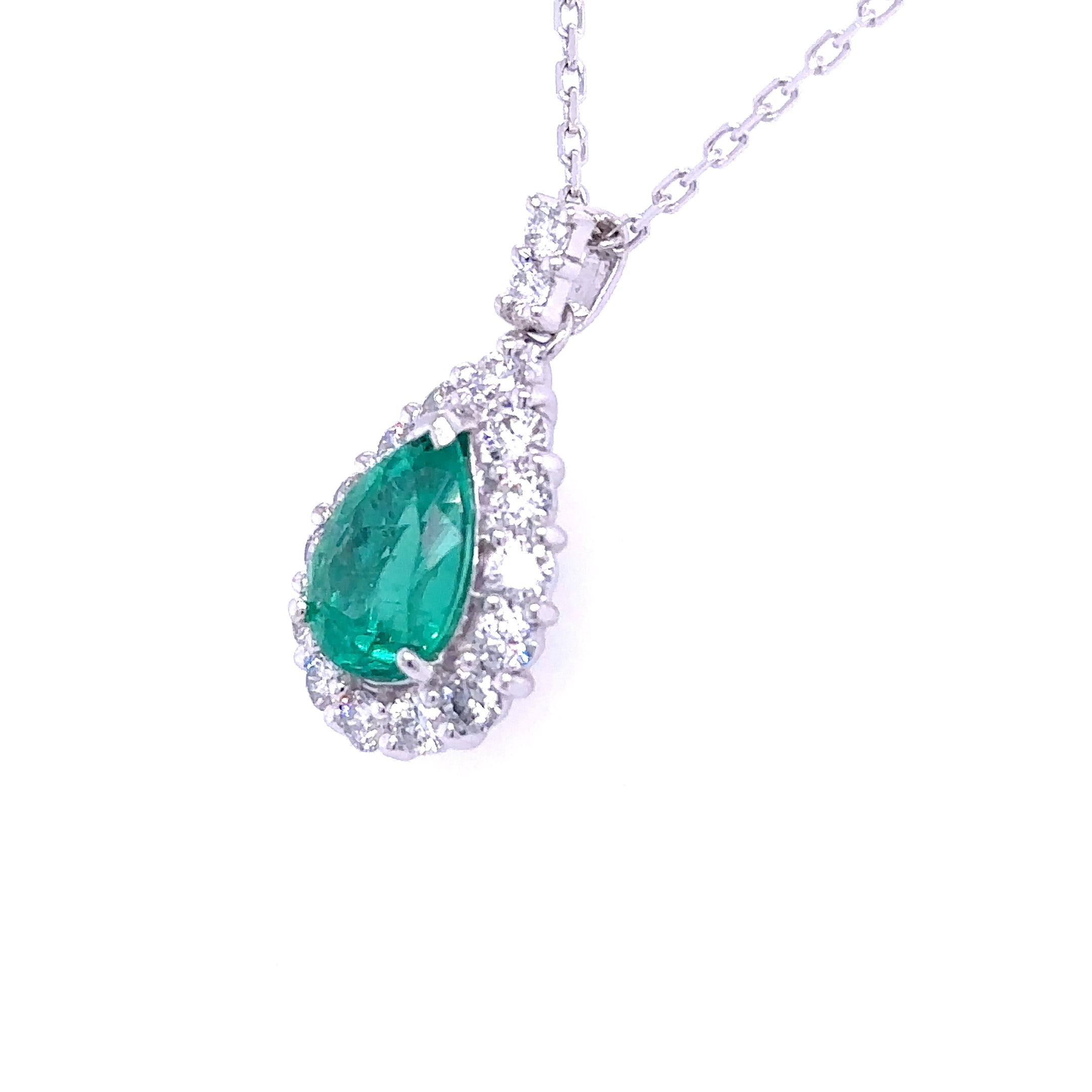 No Oil Colombiaanse Smaragd ketting