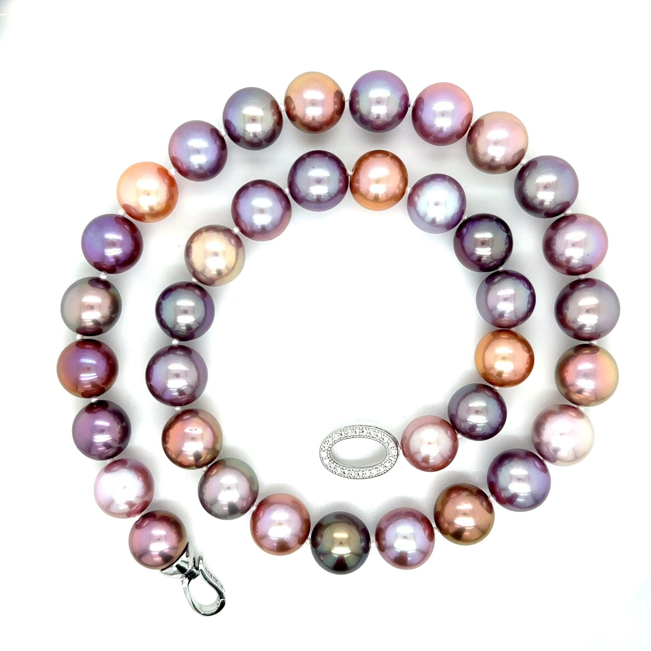 Edison parelcollier multicolor
