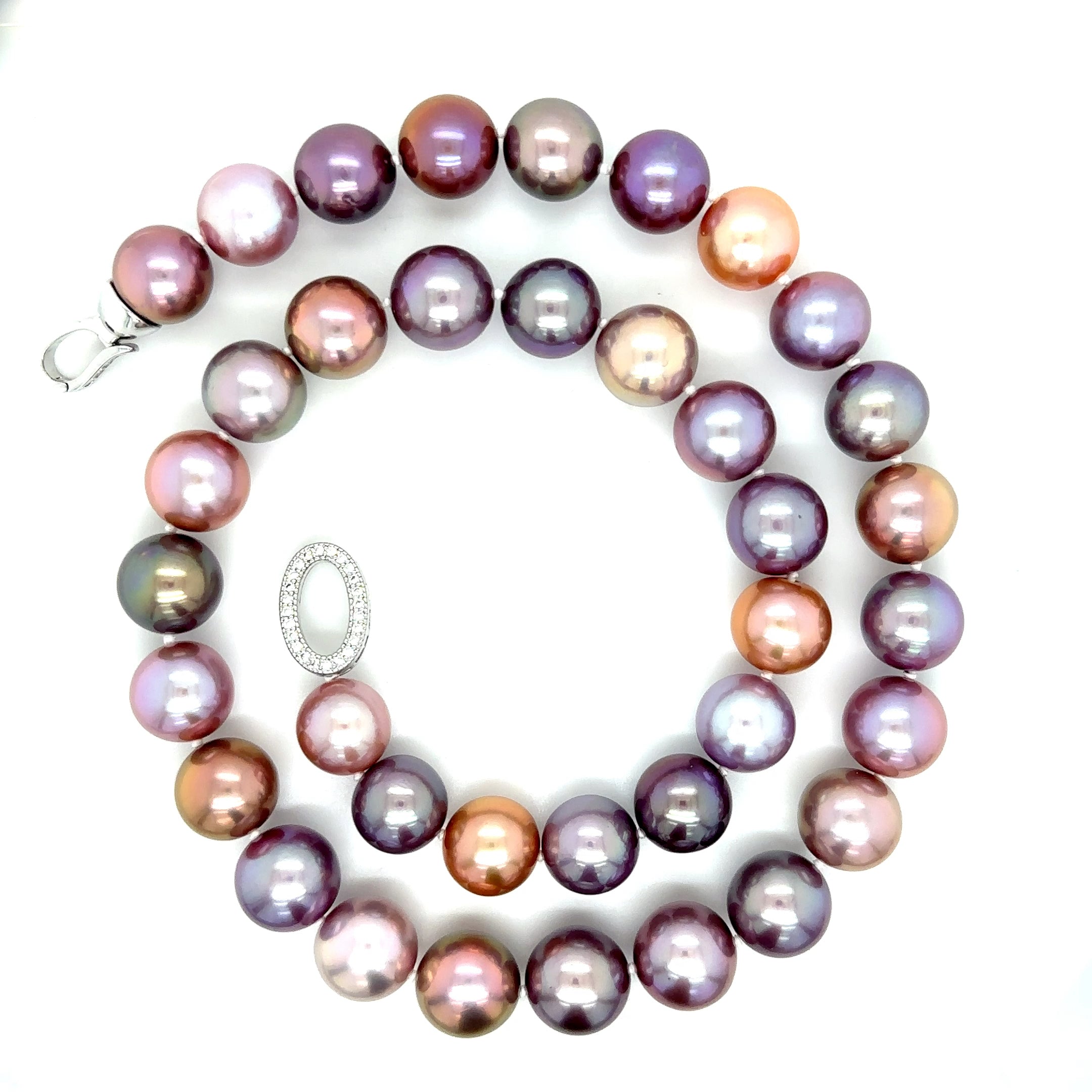 Edison parelcollier multicolor